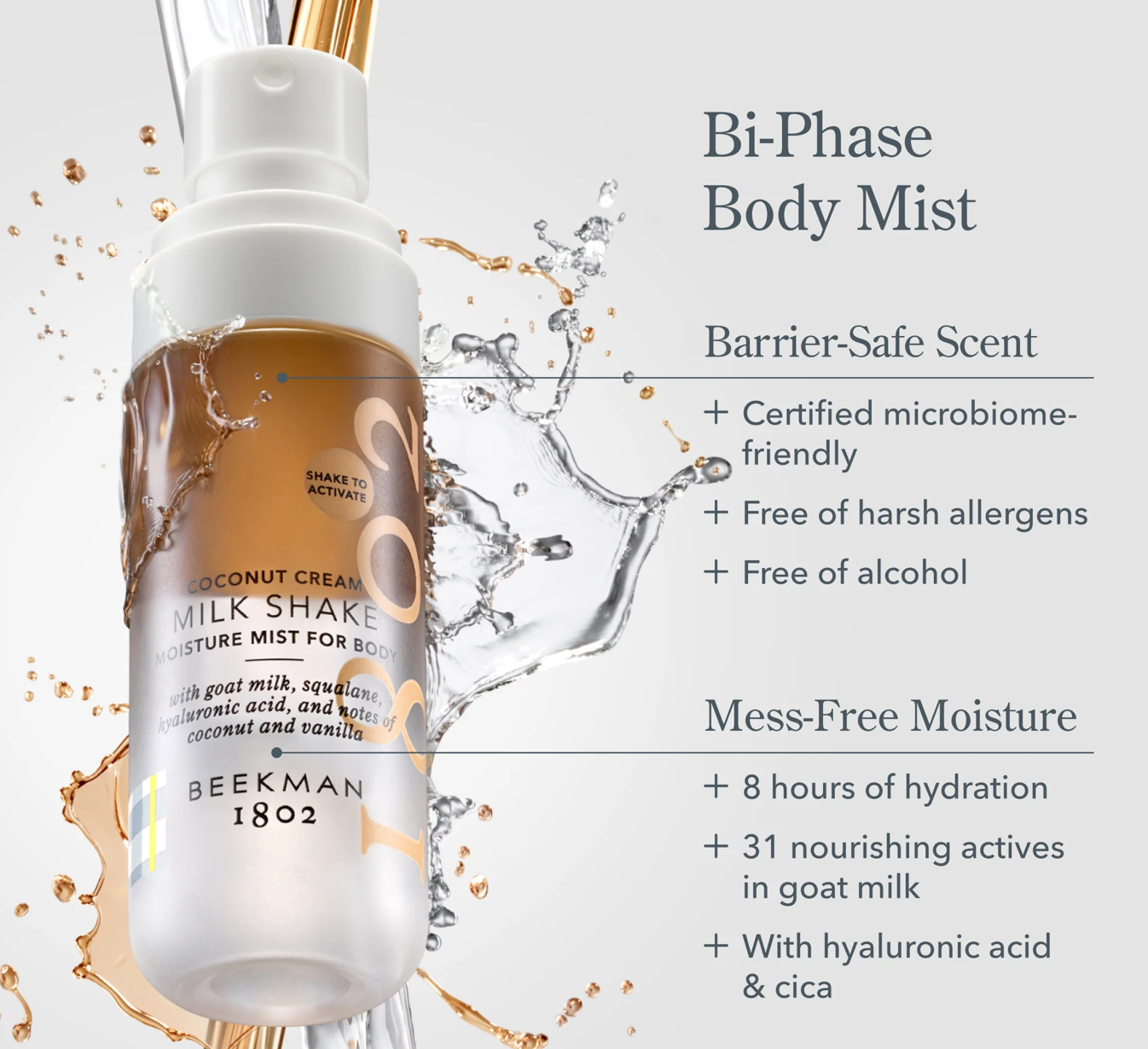 BEEKMAN 1802 Milkshake Body & Face Mist | Haven 1890